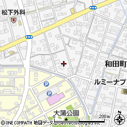 静岡県浜松市中央区和田町406周辺の地図