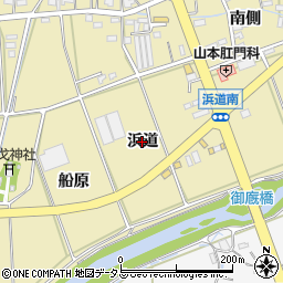 愛知県豊橋市浜道町（浜道）周辺の地図