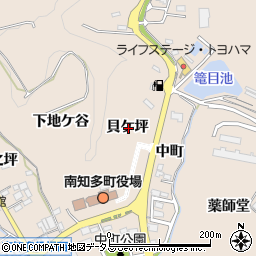 愛知県知多郡南知多町豊浜貝ケ坪周辺の地図