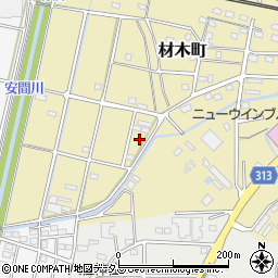 静岡県浜松市中央区材木町230周辺の地図