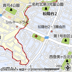 松陽台３街区公園周辺の地図