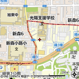 大阪府大阪市鶴見区緑4丁目周辺の地図