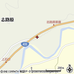 広島県山県郡北広島町志路原389周辺の地図