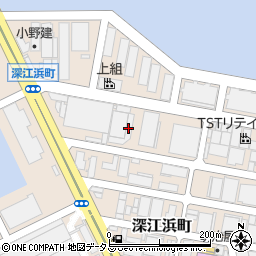 日本通運　神戸国内航空貨物センター周辺の地図