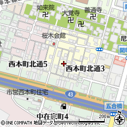 兵庫県尼崎市東桜木町80周辺の地図