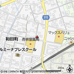 静岡県浜松市中央区和田町226周辺の地図