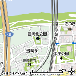 豊崎北公園周辺の地図