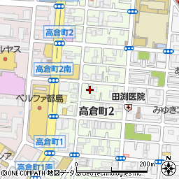 大阪府大阪市都島区高倉町周辺の地図