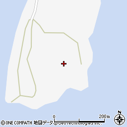 愛知県西尾市一色町佐久島（新谷）周辺の地図
