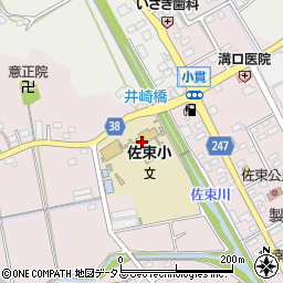 掛川市立佐束小学校周辺の地図