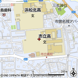 静岡県浜松市中央区広沢1丁目周辺の地図