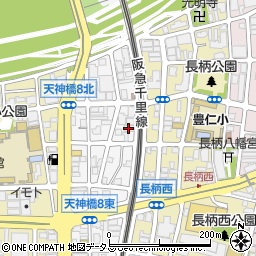 ライジングコート梅田サンライズ周辺の地図