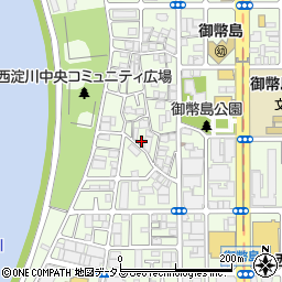 大阪府大阪市西淀川区御幣島4丁目7周辺の地図