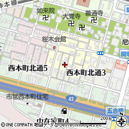 兵庫県尼崎市東桜木町81周辺の地図