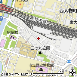 阪神電気鉄道株式会社　東部列車所周辺の地図