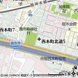 兵庫県尼崎市汐町20周辺の地図