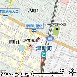 東進衛星予備校　津新町駅前校周辺の地図