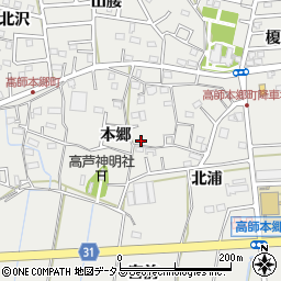 愛知県豊橋市高師本郷町周辺の地図