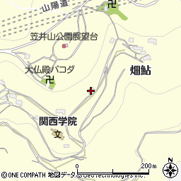 岡山県岡山市北区畑鮎444周辺の地図