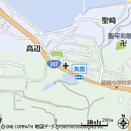 愛知県知多郡南知多町片名矢篭周辺の地図