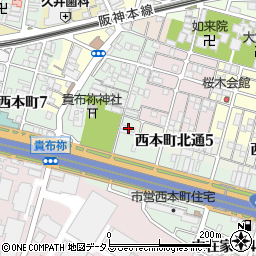 兵庫県尼崎市汐町19周辺の地図