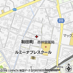 静岡県浜松市中央区和田町265周辺の地図