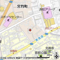静岡県浜松市中央区宮竹町33周辺の地図