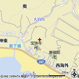 愛知県南知多町（知多郡）山海（七七九五）周辺の地図