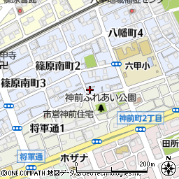 内科　槙村医院周辺の地図