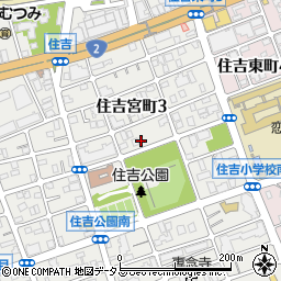 兵庫県神戸市東灘区住吉宮町3丁目6-6周辺の地図