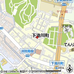 静岡県浜松市中央区下池川町28周辺の地図
