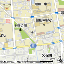 静岡県磐田市国府台13周辺の地図