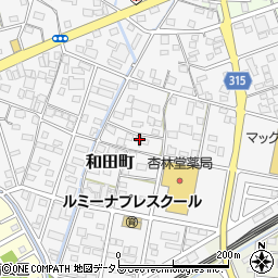 静岡県浜松市中央区和田町266周辺の地図