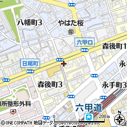 株式会社ケルン　六甲店周辺の地図