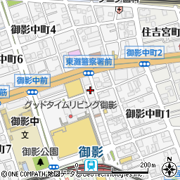 河合塾マナビス　阪神御影校周辺の地図