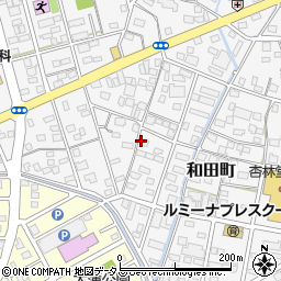静岡県浜松市中央区和田町371周辺の地図