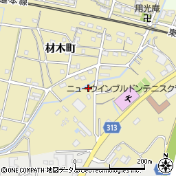 静岡県浜松市中央区材木町494周辺の地図