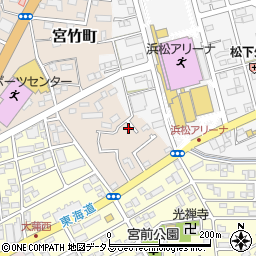 静岡県浜松市中央区宮竹町22周辺の地図