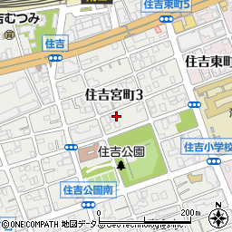 兵庫県神戸市東灘区住吉宮町3丁目6-18周辺の地図