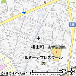 静岡県浜松市中央区和田町278周辺の地図