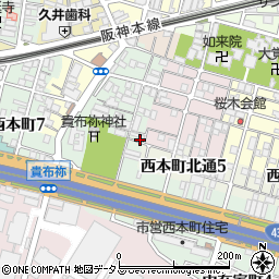 兵庫県尼崎市汐町15周辺の地図