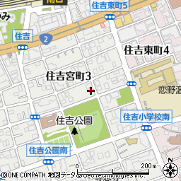 兵庫県神戸市東灘区住吉宮町3丁目6-27周辺の地図