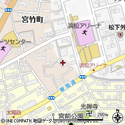 静岡県浜松市中央区宮竹町25周辺の地図