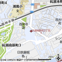 兵庫県尼崎市杭瀬南新町周辺の地図