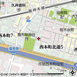 兵庫県尼崎市汐町5-10周辺の地図