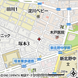 ブロッサム塚本周辺の地図