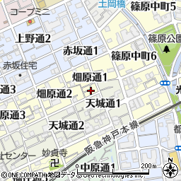 兵庫県神戸市灘区畑原通1丁目1周辺の地図