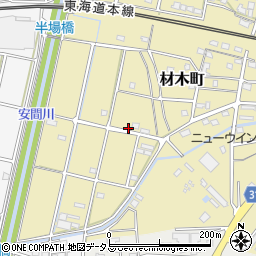 静岡県浜松市中央区材木町219周辺の地図
