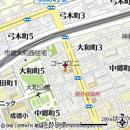 神戸市立　石屋川保育所周辺の地図