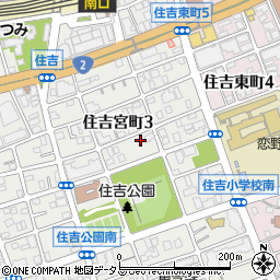 兵庫県神戸市東灘区住吉宮町3丁目6-22周辺の地図